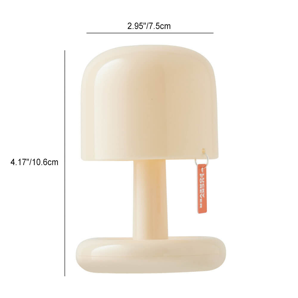 Modern Minimalist Decorative Mushroom Plastic USB LED Table Lamp Lumendat