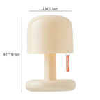Modern Minimalist Decorative Mushroom Plastic USB LED Table Lamp Lumendat