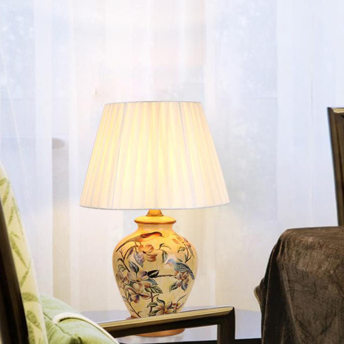 Modern Creative Warm Ceramic Cylindrical 1-Light Table Lamp Lumendat