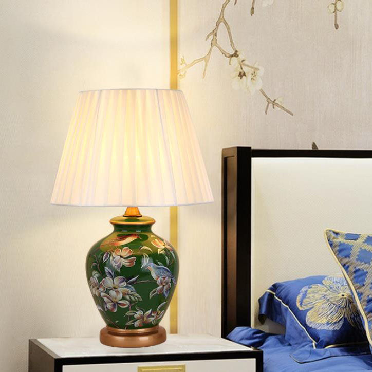 Modern Creative Warm Ceramic Cylindrical 1-Light Table Lamp Lumendat