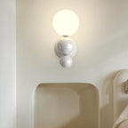 Modern Cream Style Children's Wrought Iron Sphere 1-Light Wall Sconce Lamp Lumendat