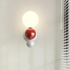 Modern Cream Style Children's Wrought Iron Sphere 1-Light Wall Sconce Lamp Lumendat