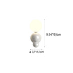 Modern Cream Style Children's Wrought Iron Sphere 1-Light Wall Sconce Lamp Lumendat