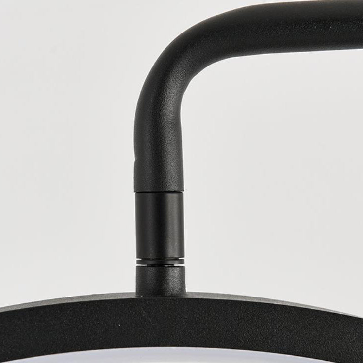 Modern Minimalist Half-Moon Iron Retractable LED Standing Floor Lamp Lumendat