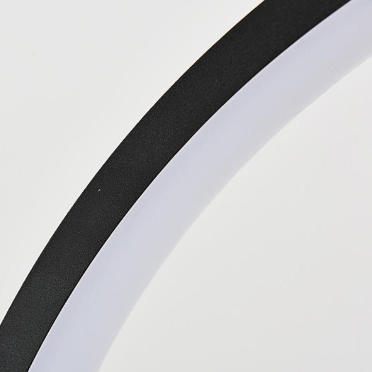 Modern Minimalist Half-Moon Iron Retractable LED Standing Floor Lamp Lumendat