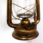 European Vintage Simple Lantern Table Iron Wood Marble 1-Light Standing Floor Lamp Lumendat