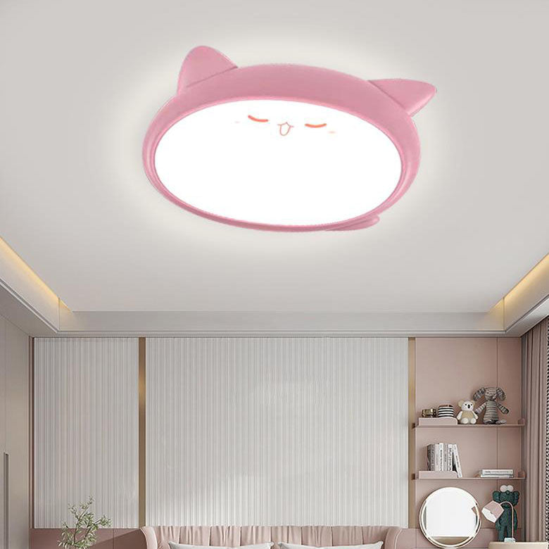 Lumendat Creative Adorable Duck Totoro Acrylic Round LED Kids Flush Mount Ceiling Light Lumendat