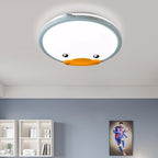Lumendat Creative Adorable Duck Totoro Acrylic Round LED Kids Flush Mount Ceiling Light Lumendat