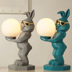 Lumendat Contemporary Creative Resin Unicorn Glass Shade 1-Light Kids Table Lamp For Bedroom Lumendat