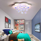 Lumendat Contemporary Nordic Star Decor Cloud Acrylic Shade LED Kids Flush Mount Ceiling Light For Bedroom Lumendat