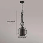 Contemporary Industrial Cage Iron Fabric 1-light Pendant Light for Living Room BulbSquare