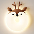Lumendat Contemporary Creative Cartoon Animal PE Shade Iron LED Kids Flush Mount Ceiling Light For Bedroom Lumendat