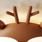 Lumendat Contemporary Creative Cartoon Animal PE Shade Iron LED Kids Flush Mount Ceiling Light For Bedroom Lumendat