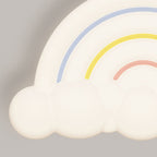 Lumendat Contemporary Creative Cartoon Acrylic Cloud Rainbow Design LED Kids Flush Mount Ceiling Light For Bedroom Lumendat