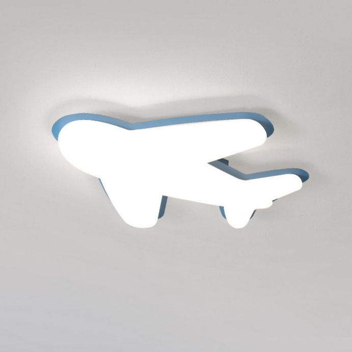 Lumendat Contemporary Creative Cartoon PE Plane LED Flush Mount Ceiling Light For Living Room Lumendat