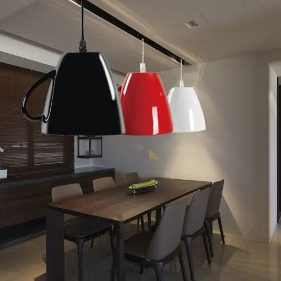 Contemporary Creative Teacup Teapot Resin 1-light Pendant Light for Living Room LiteLiv