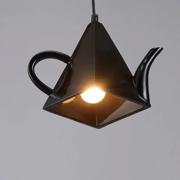 Contemporary Creative Teacup Teapot Resin 1-light Pendant Light for Living Room LiteLiv
