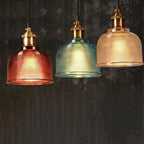 Vintage Textured Lattice Glass 1-light Pendant Light Lumendat