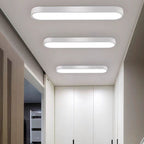 Modern Minimalist Elliptical Strip Iron Acrylic LED Flush Mount Ceiling Light For Hallway Lumendat