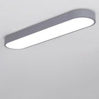 Modern Minimalist Elliptical Strip Iron Acrylic LED Flush Mount Ceiling Light For Hallway Lumendat