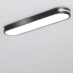 Modern Minimalist Elliptical Strip Iron Acrylic LED Flush Mount Ceiling Light For Hallway Lumendat