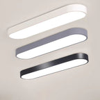 Modern Minimalist Elliptical Strip Iron Acrylic LED Flush Mount Ceiling Light For Hallway Lumendat