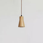 Simple Wooden Cylindrical 1-light Small Pendant Light Lumendat