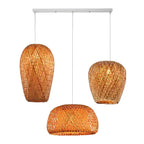 Rustic Style Bamboo Weaving 1-light Pendant Light Lumendat