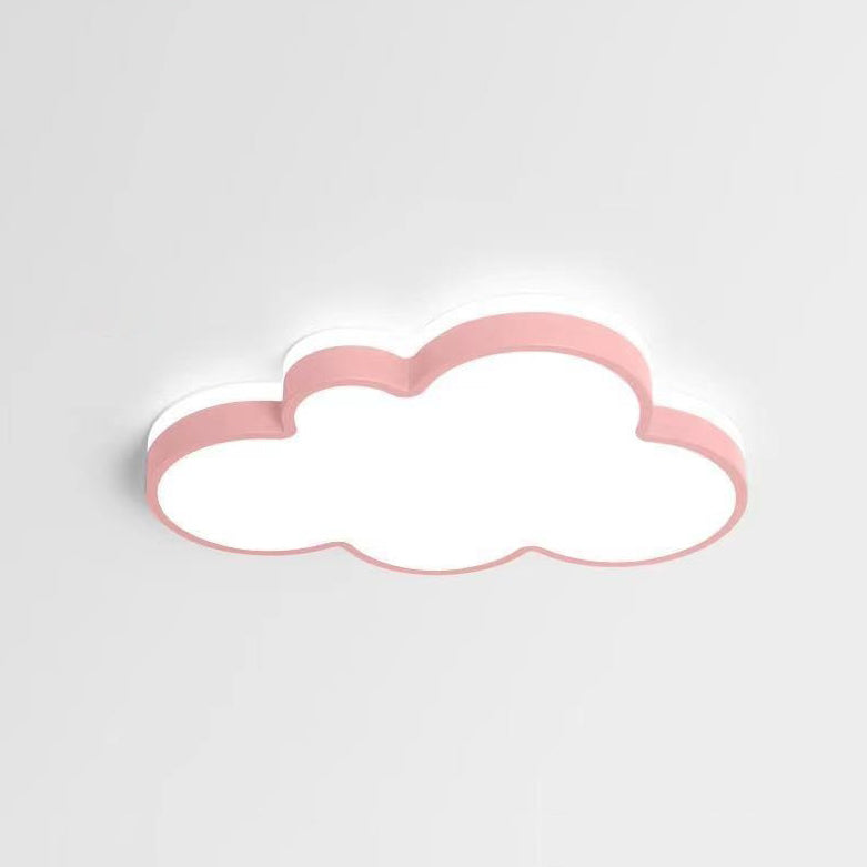 Lumendat Contemporary Creative Kids Cloud Iron Acrylic PMMA LED Flush Mount Ceiling Light For Bedroom Lumendat