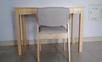 Modern Minimalist Rectangular Solid Wood Board Desks 1/2-Drawer For Home Office DFM-F