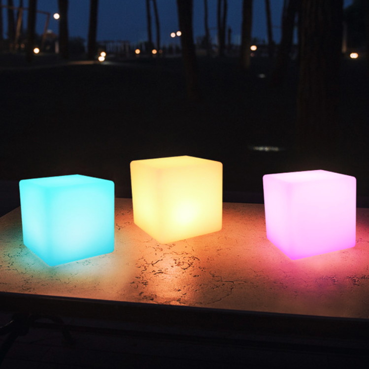 Creative Geometry PE Battery Remote Night Light Decorative Table Lamp Lumendat