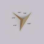 Modern Metal Shaped Triangle 1-Light LED Wall Sconce Lamps
