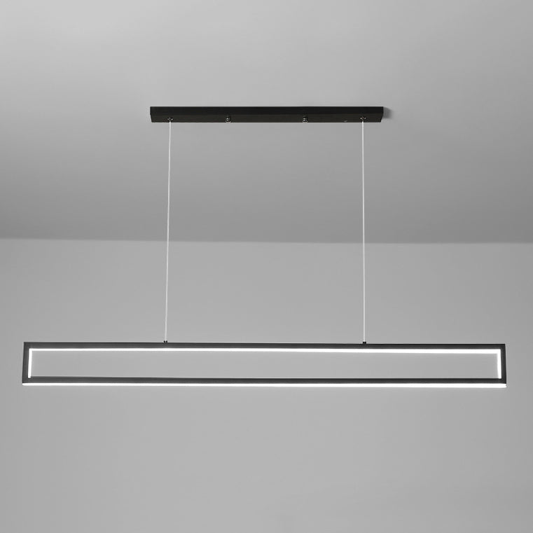 Modern Minimalist Long Frame LED Chandelier BulbSquare