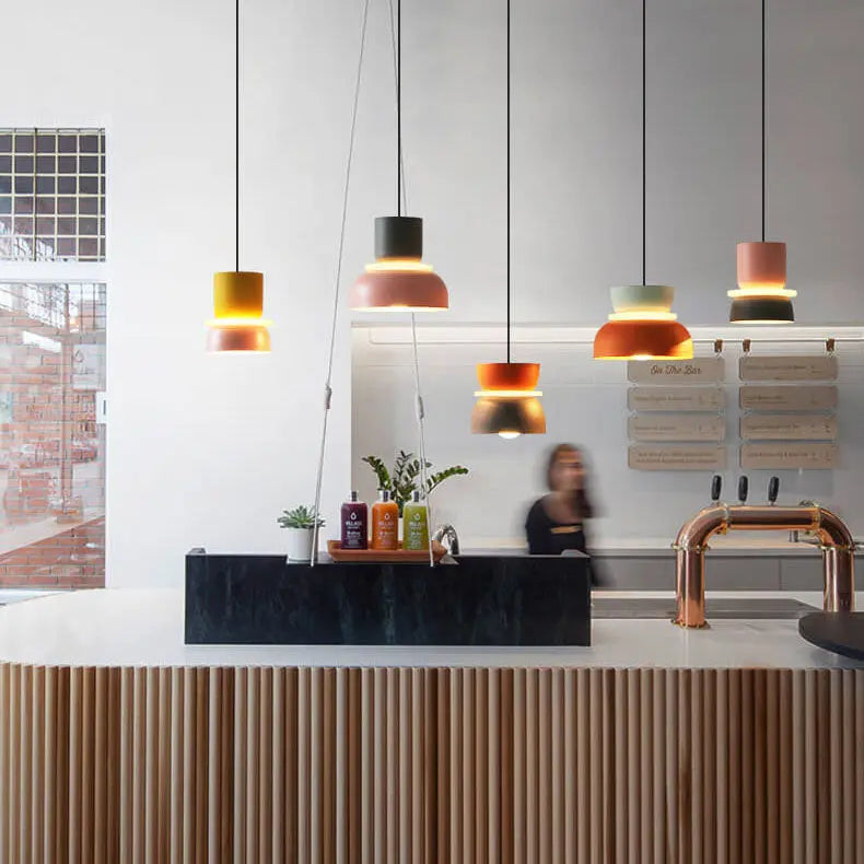 Nordic Colorful Macaron 1-light LED Pendant Light Lumendat