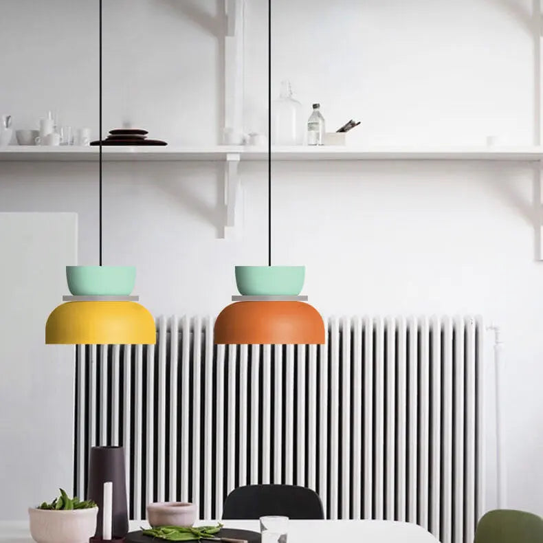 Nordic Colorful Macaron 1-light LED Pendant Light Lumendat