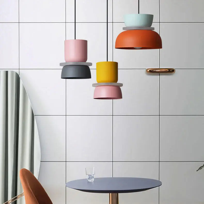 Nordic Colorful Macaron 1-light LED Pendant Light Lumendat