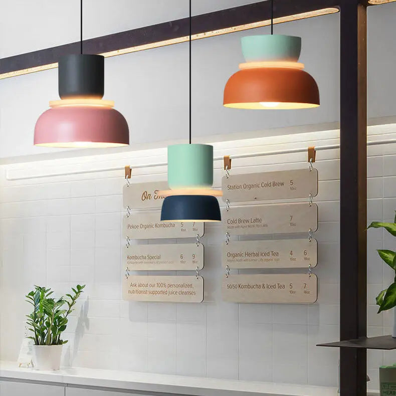 Nordic Colorful Macaron 1-light LED Pendant Light Lumendat