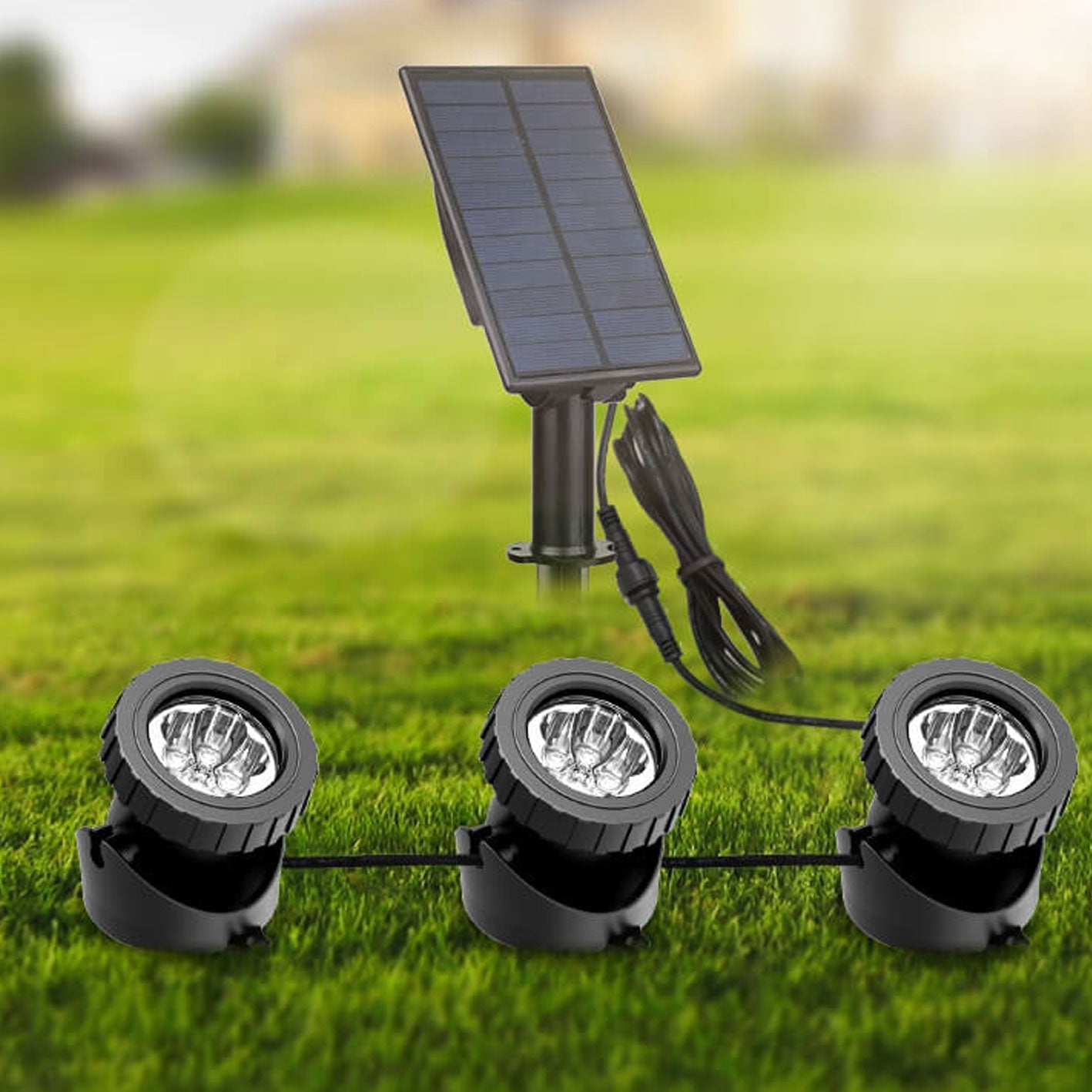Solar Waterproof RGB Lawn Decoration LED Spotlight Landscape Light Lumendat