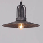 Contemporary Industrial Pot Lid Iron Antique 1-Light Pendant Light For Living Room