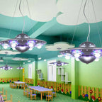 Creative Cartoon Ufo Flying Saucer LED Kids Chandelier Lumendat