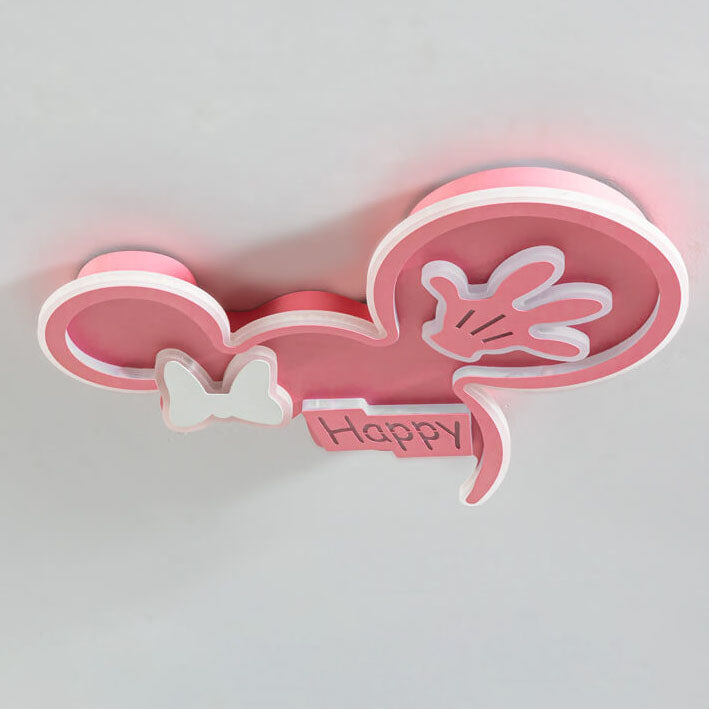 Lumendat Cartoon Creative Minnie LED Kids Flush Mount Ceiling Light Lumendat