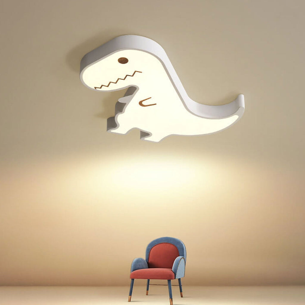 Lumendat Cartoon Creative Metal Dinosaur LED Flush Mount Ceiling Light Lumendat