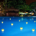 Modern Round Outdoor Waterproof Solar LED Water Drift Light Lumendat