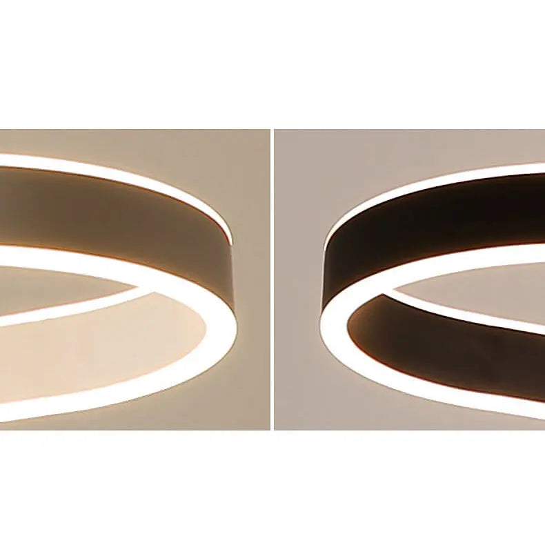 Modern Minimalist Light Luxury Oval Aluminum LED Chandelier BulbSquare