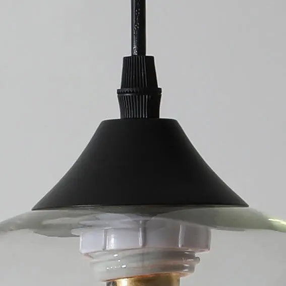 Nordic Minimalist Stained Round Glass 1-light Pendant Light Lumendat