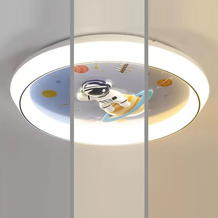 Lumendat Modern Minimalist Kids Cartoon Round Acrylic Iron Resin LED Flush Mount Ceiling Light For Bedroom Lumendat