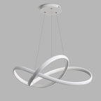 Modern Minimalist Aluminum Twist Ring LED Island Light Pendant Light for Dining Room