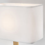 Modern Minimalist Rectangular Cloth Iron 1-Light Table Lamp For Living Room Lumendat