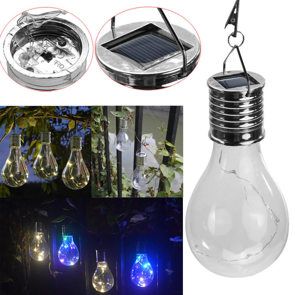Creative Color Bulbs Plastic Solar LED Outdoor Hanging Light Lumendat