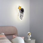 Lumendat Contemporary Creative Acrylic Cartoon Fairy Astronaut Iron LED Kids Wall Sconce Lamp For Bedroom Lumendat